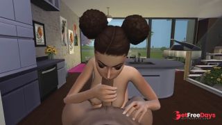 [GetFreeDays.com] Se folla su novia morena tetona en la cocina y luego se la folla delante de sus amigos Adult Stream May 2023-4