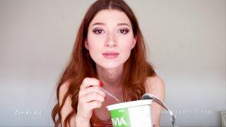 adult xxx video 24 snail crush fetish pov | Eva de Vil – The Creamy Embrace of a Yogurt Pot | femdom joi-8
