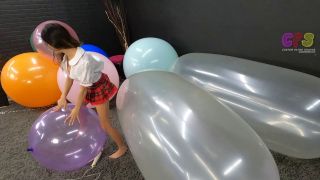 Custom Fetish - Dazz Vibrates Plays with BIG Balloons 2 - Fetish-0