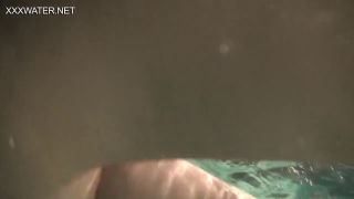 Orgasm Slightly hairy teen Olga Kukuruzina masturbates in the pool-1
