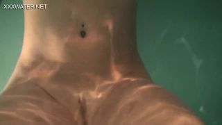 Orgasm Slightly hairy teen Olga Kukuruzina masturbates in the pool-8