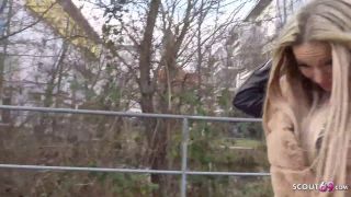 GERMAN_SC0UT - Tiny Huge Tits Shorty Eye Rolling Orgasm Sex At First Date In Cologne - Pickup-1