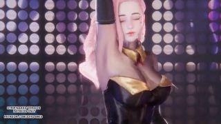Hentai Game MMD Kara - Step 5P Ahri Seraphine Akali Kaisa Evelynn Kpop Dance League of Legends Hentai-5