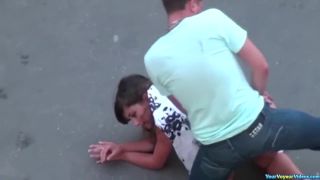 Wild sex in the street-7