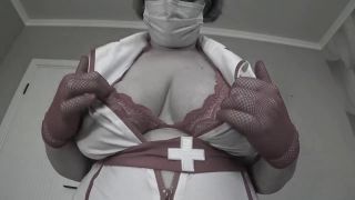Mature_boobs - Mature bbw of the nurse cries and shows its big natural sagging boobs-4