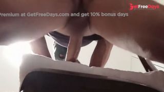 Tied up, blindfolded and ballgagged milf gets fucked in her mouth, pussy and ass-8