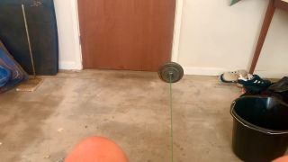 Sissy Virgin Loser in Ball Weights and Chastity Angel Scarlett Black.-6
