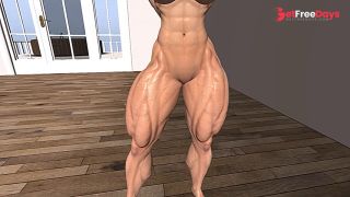 [GetFreeDays.com] Female Bodybuilder posing Nude  Second Life Adult Clip February 2023-0