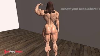 [GetFreeDays.com] Female Bodybuilder posing Nude  Second Life Adult Clip February 2023-8