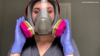 Nina Crowne - Nurse in Respirator Gives Handjob.-4