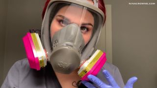 Nina Crowne - Nurse in Respirator Gives Handjob.-5