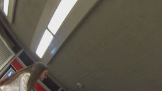 Upskirt of sexy pregnant woman Voyeur!-3