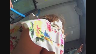 Upskirt of sexy pregnant woman Voyeur!-4