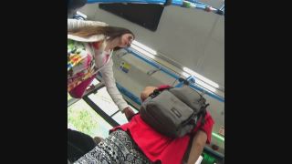 Upskirt of sexy pregnant woman Voyeur!-5