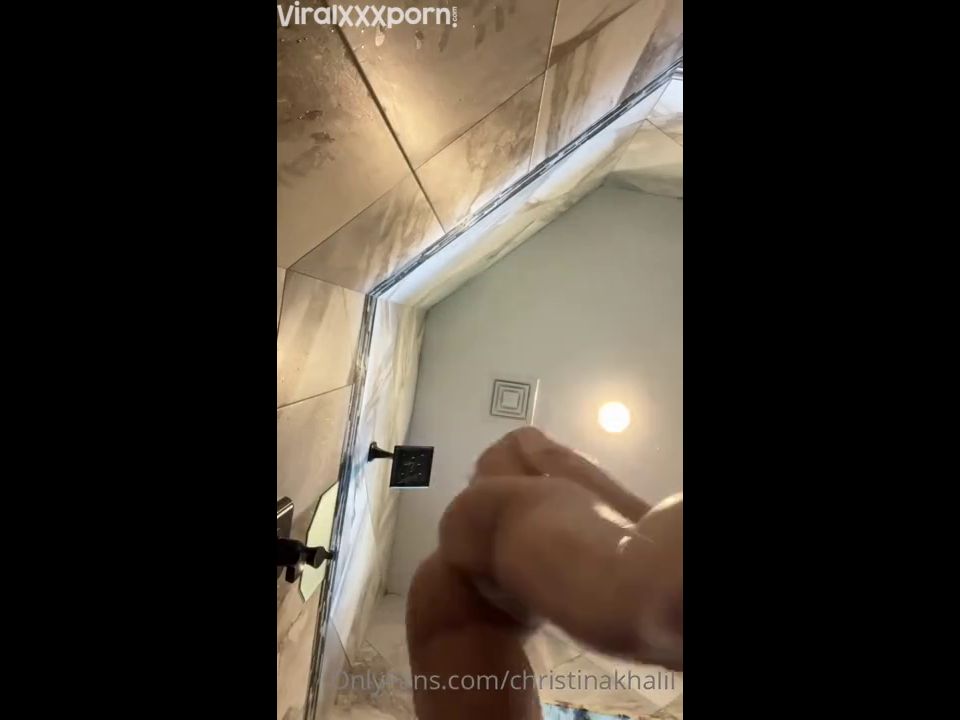  Youtuber Christina Khalil Teases in POV Bikini Shower OnlyFans Leak Video Christina Khalil