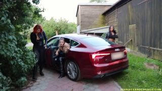   Female Domination Ladyperse - slave caught on the road and used by us - Femdom  Female Domination -2