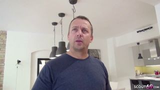 GERMAN_SC0UT - Step Daddy Bring His Cute Step Daughter Nicol To Her First Porn Casting - Pickup-2