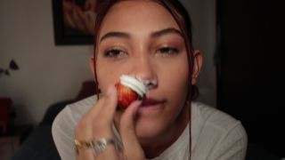 Cloe stone Scott - lacing strawberries and cream on my nose-4