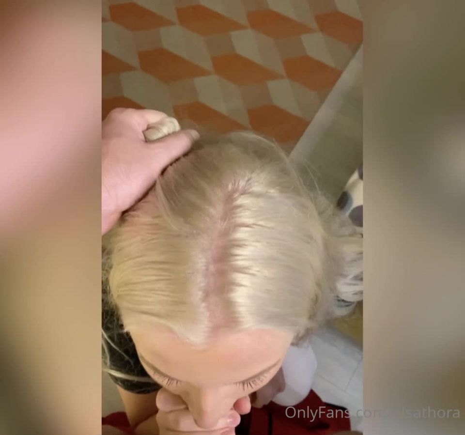 Elsa Thora (elsathora) Blowjob And Facial Onlyfans (Amateur porn)