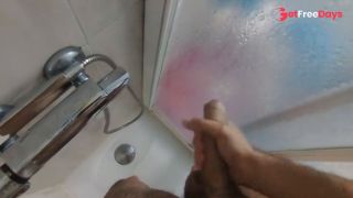 I jerk off in the shower and release a good load-0