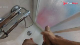 I jerk off in the shower and release a good load-8