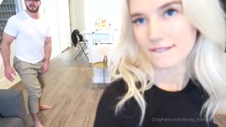 Blue-eyed blonde punishes a guy in the groin.-9