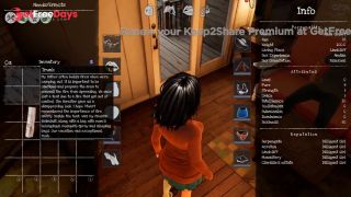 shy girl masturbates in the shower while no one sees. hentai game horror 3d-8