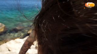 Nikky Dandeli - Risky beach fuck after sloppy blowjob — covered Her tits in cum 1080P - Cumshot-2