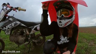 online video 32 Jeny Smith – A Naked Girl on a Dirt Bike on fetish porn amateur brunette-2