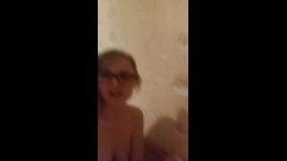 Cute blonde glasses girlfriend loves anal fuck-8