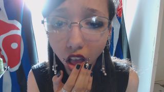 online adult clip 40 Miss Alice the Goth – Smearing Red Lipstick and Wiping It Off, amateur russian tits on solo female -0