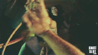 Feet porn   Father Jupiter Domina - Bondage dirty soles footjob from goth girl - Footjob -2