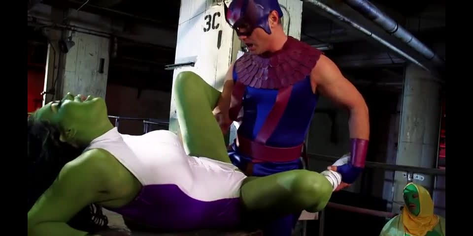 She - Hulk XXX: An Axel Braun Parody, Scene 5 brunette cumshot - Cumshot