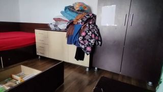 Caught Masturbating Sexy wife, hairy pussy, big ass, vacuum cleaner in empty house.-9