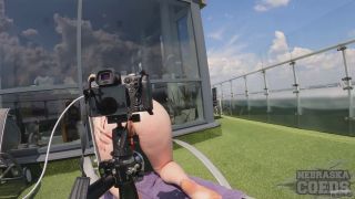 Melonie - Melonie Jilling Herself Outdoors Pussy Pump Dil...-4