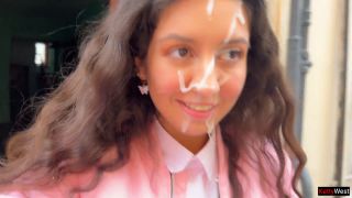 Katty West - Minipack 1 fucked and went to college with cum on her face - cumwalk HD]-9
