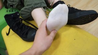 A ticklish chinese army training girl-2