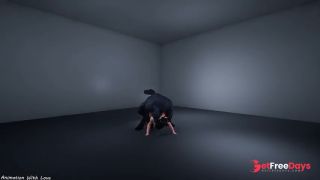 Cuckold watches his girlfriend get fucked passionately by a werewolf-4