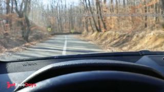 Hot babe hitchhiker get fucked, robbed and abandoned on the road in the middle of the forest HD 4K-1