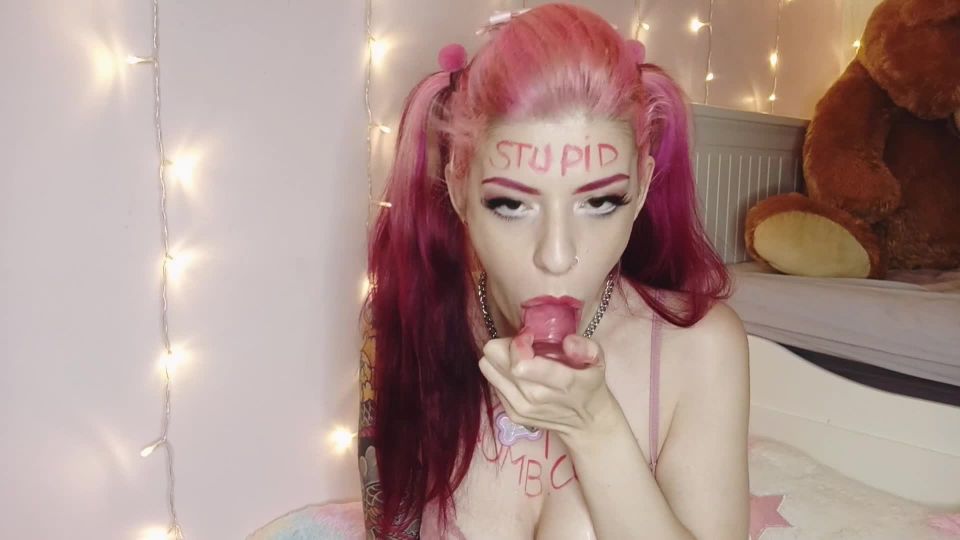 video 26 femdom women PuppyGirlfriend – Dumb Ahegao Girl Deepthroat & Fingering, solo masturbation on solo female