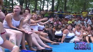 Hot Wives Strip Nude At A Wild Outdoor Party.-2