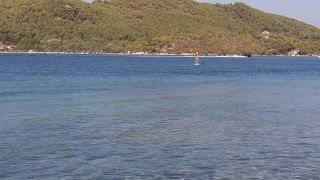 Dream4AngelPUBLIC totally NAKED on SUP# At 04 min some crazy boatmen disturb my NUDISM Joy to take CloseUP pics-4