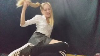 Mistress Marlena - Bad Schoolgirl Smokes - Smoking-7