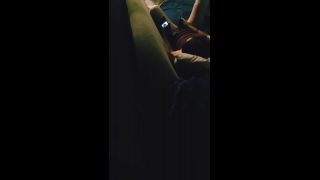 caught girlfriend watching phone porn and masturbating with toy on the couch-3