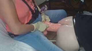 [GetFreeDays.com] SUBMISSIVE HUSBANDPegged With Crookneck Dildo latex sissy porn-3