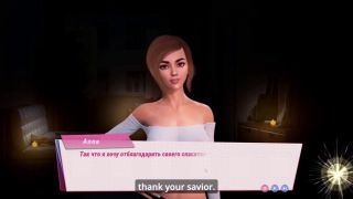 Stockings SEX Amnesia - Lover Sim EP 6  Jerking off my dick with her feet-1