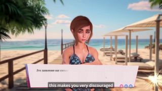 Stockings SEX Amnesia - Lover Sim EP 6  Jerking off my dick with her feet-3