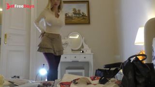 Hot Tight Shaved Pussy Big Tits Girl comes for Casting turns into Porn Shooting of Pantyhose Academy-5