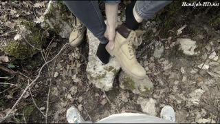 Quarantine Excape, For Have Footjob And Handjob In The Forest – PaoloCum79 Foot!-1