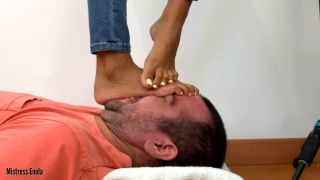 Mistress Enola - Nose And Face Flattening - Hard Trampling Slave Face - Foot Fetish-5